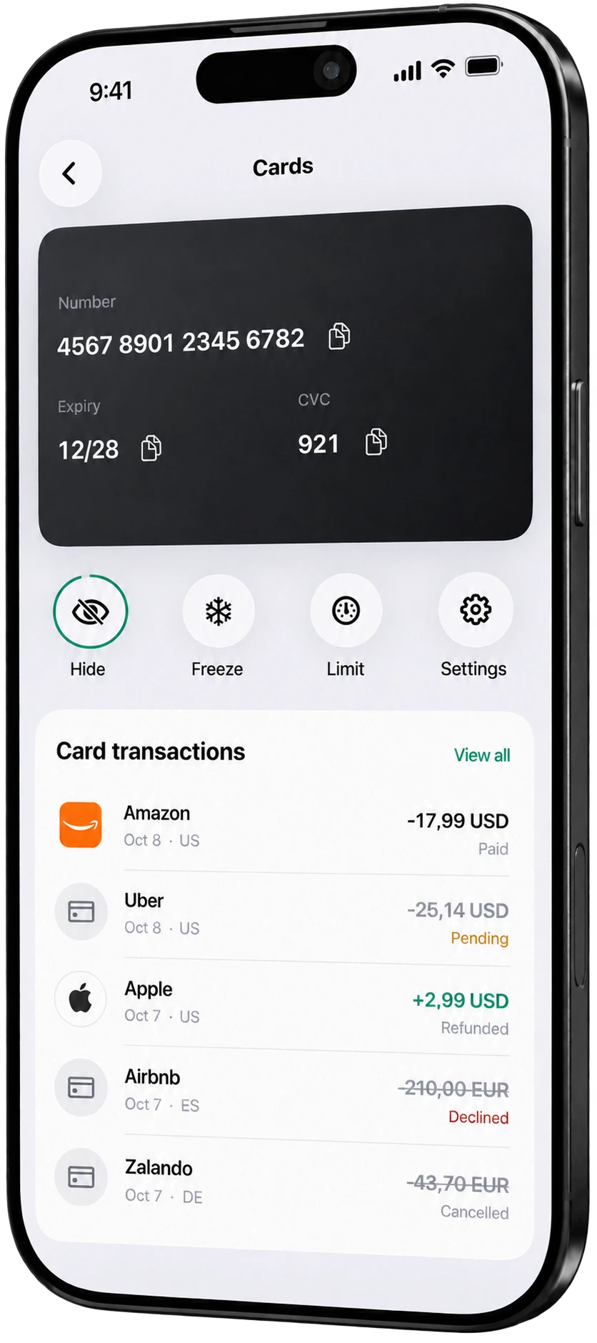 Flowxi card management