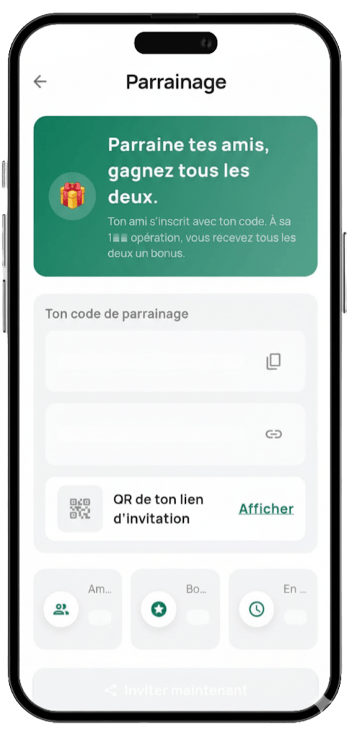 Maquette des produits Earn